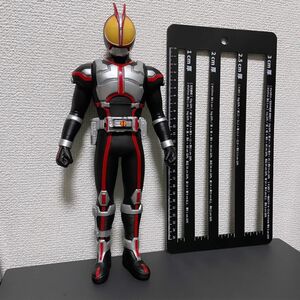 当時物　仮面ライダー555 仮面ライダーファイズ フィギュア　ソフビ　全長約30cm