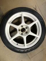 P1レーシング 17インチ 9J +17 PCD114.3/5H 255/40R17 4本セット スカイラインGTR BNR32_画像4