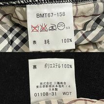 美品/名作◎ バーバリーブラックレーベル BURBERRY BLACK LABEL ドライバーズニット ジップ ジャケット ノバチェック ホースロゴ 2 M 3807_画像9