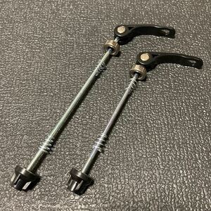 ☆ 新品!! 自転車 QR クイックリリース 前後セット ブラック ☆