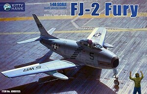 キティホークモデル 1/48 アメリカ海兵隊 FJ-2 フューリー w/フィギュア2体