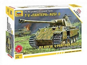 ズベズダ 1/72 ドイツ軍 中戦車 パンサーD型 プラモデル ZV5010