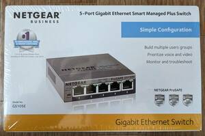 【新品未使用】NETGEAR スイッチングハブ GS105E-200JPS 5ポート Gigabit Ethernet Smart Managed Plus Switch