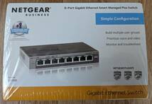 【新品未使用】NETGEAR スイッチングハブ GS108E-300JPS 8ポート Gigabit Ethernet Smart Managed Plus Switch_画像1