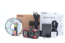 【元箱付き】PENTAX ペンタックス OPTIO WG-10 防水 防塵 耐衝撃 光学美品 コンパクトデジタルカメラ ＃K1172403001Y_画像1