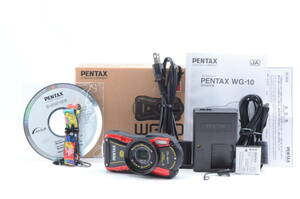 【元箱付き】PENTAX ペンタックス OPTIO WG-10 防水 防塵 耐衝撃 光学美品 コンパクトデジタルカメラ ＃K1172403001Y