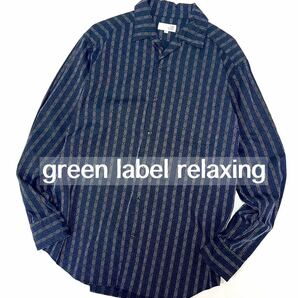 green label relaxing UNITEDARROWS 長袖シャツ　トップス　シャツ　ボタンシャツ　コットン　メンズ　L 総柄シャツ　ユナイテッドアローズ