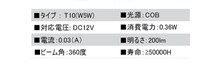 T10型LEDバルブ　10個セット★★★ホワイト6000ケルビン☆送料無料☆即決価格☆☆_画像2