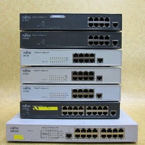 FUJITSU 富士通 スイッチングハブ 7点セット SH1508 ｘ3 SH1508B x2 SH1516B SH1532 ネットワークスイッチ ハブ 10Base-T/100Base-TXの画像1