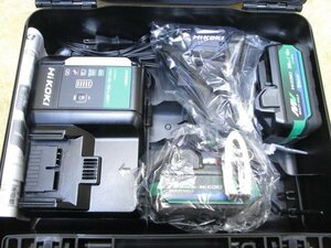 未使用 HiKOKI ハイコーキ 36V コードレスインパクトドライバ WH36DC 2XPDSZ ディープオーシャンブルー 新マルチボルト bluetooth蓄電池2個