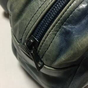 【RugbyNorthAmerica】本物・初期 アニリン ダッフルショルダー ANILINE DUFFLE SHOULDER テニスバッグ 天然皮革 レザー カナダ製 m0851の画像7