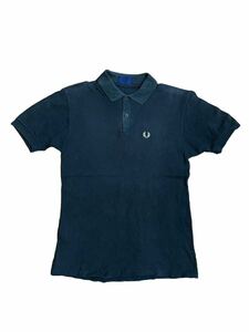  Fred Perry FRED PERRY polo-shirt short sleeves cotton Logo embroidery old clothes M-L size m171