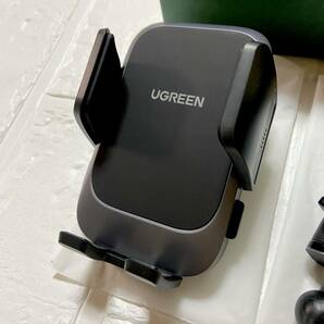 ー大特価ー UGREEN スマホホルダー 車載ホルダー 3in1 粘着ゲル吸盤 エアコン吹き出し口兼用 手帳型ケース対応 取付簡単 4-7インチ対応の画像10