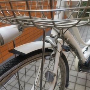 【手渡し希望】ブリヂストン 電動アシスト自転車 アシスタポルク AP662 ホワイト 動作確認済の画像5