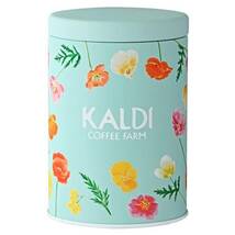 ♪KALDI・カルディ★オリジナルキャニスター缶（花柄）のみ♪_画像1