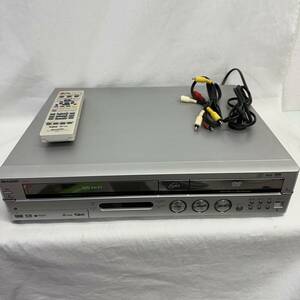 【簡易動作確認OK・現状品】　SHARP　シャープ　DV-TR11　HDD　DVD　ビデオ一体型レコーダー　リモコン付き