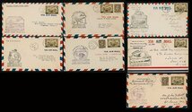 [9014519]カナダ 1928 6c on 5c Air post stamp 記念カバー 7通(混貼り含_画像1