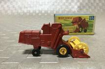 m65】MATCHBOX マッチボックス No.65 COMBINE HARVESTER ミニカー 当時物 レトロ 昭和レトロ レア物 希少 ヴィンテージ_画像3