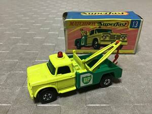 m13】 MATCHBOX マッチボックス No.13 DODGE WRECK TRUCK ミニカー 当時物 レトロ 昭和レトロ レア物 希少 ヴィンテージ