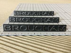 k64】当時物 BROUGHAM ブロアム エンブレム 10225621-STUD 3点・レトロ ヴィンテージ 年代物 キャデラック・中古品