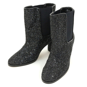 CITYSHOP購入 C ME 23AW Sequin Wide グリッターサイドゴアショートブーツ 37 23093043000530 シーミィ シティショップ