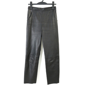 L'Appartement購入 Raw+ 21SS Leather Cropped Pants レザークロップドパンツ 34 21030560100510 ロゥタス アパルトモン