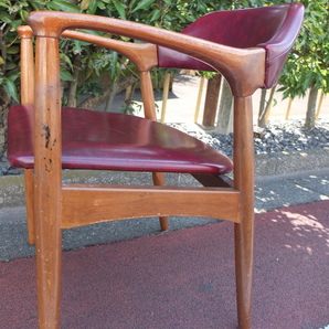 Japan Vintage 辻木工 アームチェア 椅子 木製イス ダイニングチェア TSUJI ジャパンビンテージ モダンファニチャー※直接引き取り可能商品の画像6