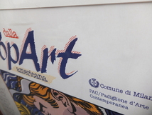 Roy Lichtenstein Exhibition poster 'alla Nuova Figurazione'1987 ロイリヒテンシュタイン ポスター ビンテージ ポップアート_画像4