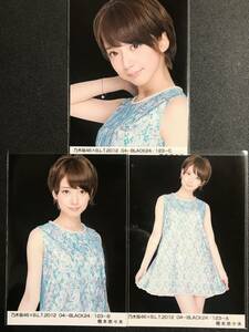 ※5/7までの限定値下げ※橋本奈々未 BLT 2012 04 BLACK ライブ衣装 コンプ 生写真 乃木坂46 B.L.T.2012