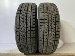 送料無料　A472 2021製　ブリヂストンBLIZZAK VRX2 185/60R15 中古　スタッドレスタイヤ　2本セット　7分山