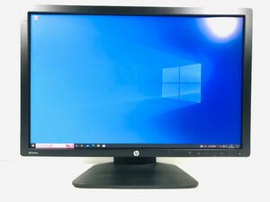 【良品】プロフェッショナル液晶 フルHD 24インチ hp Z24i 液晶モニター LEDバックライト VGA/DVI/DisplayPort 　動作品【ケーブル付】