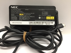 NEC PC-VP-BP122 ADP009 ADLX45YLC2C TYPE-C 電源ACアダプター 20V 2.25A 45W