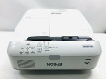 ★中古動作品　超短焦点ビジネスプロジェクター　EPSON EB-685WT　ランプ使用時間2868時間　28時間◆_画像1