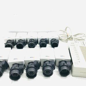 ★10台セット 通電OK AXIS M1114 ネットワークカメラ/Panasonic PoE対応 スイッチングハブ Switch-S8PWR×1台 パナソニック/監視カメラの画像1