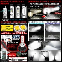 最新版/H11/X3 PHILIPS 12000ルーメンLEDヘッドライト&フォグランプキット50W/6500K車検対応_画像2