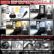 スズキH8/H9 バイク用X3 PHILIPS 6000ルーメンLEDヘッドライトキット25W/6500K車検対応1個/1年保証_画像3