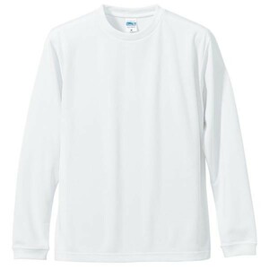 【メンズ】ユナイテッドアスレ/4.7オンス/ドライロングスリーブTシャツ/M/ホワイト