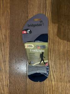 新品　bridgedale Trail Light 温暖時期用ウールソックス　24.5～27㎝