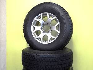 S3781 中古 4本 265/70R17 ブリヂストン ブリザック DM-V3 DMV3 BS 7.5J +28 6H 139.7 シルバー FJクルーザー プラド ハイラックス サーフ