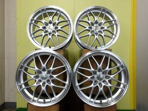 H2329 中古 4本 メーカー不明 17 x 7J +38 4H 100 & 114.3 ヴィッツ アクア ヤリス フィット ロードスター スイフト S13 シルビア 180SX