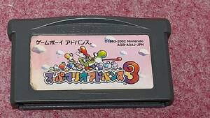 ◎　ＧＢＡ　【スーパーマリオアドバンス　３】箱.説明書なしソフトのみ/動作保証付/クイックポストでＧＢソフト何本でも185円で！