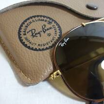 【90's B&L Ray-Ban レイバン OUTDOORSMAN べっ甲柄 トルツガ】58□14 B-15 ブラウンレンズ アウトドアーズマン USA製 鼈甲 ビンテージ_画像5