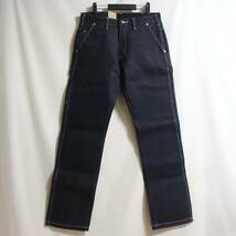 【タグ付き 児島ジーンズ KOJIMA GENES 極厚堅牢 23oz デニム ペインターパンツ W36】RNB-1119 ヘビーオンス インディゴ ワークパンツ_画像2