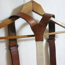 【希少 LEVI'S リーバイス LVC レザー サスペンダー LEATHER SUSPENDER】15501 33501 本革 ブラウン Levi's VINTAGE CLOTHING_画像3