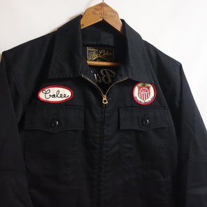 【CALEE キャリー T/C TWILL WORK JACKET M】ワークジャケット チェーン刺繍 ワッペン