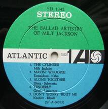 ◆ MILT JACKSON / The Ballad Artistry ◆ Atlantic SD 1342 (green/blue:dg) ◆ W_画像3