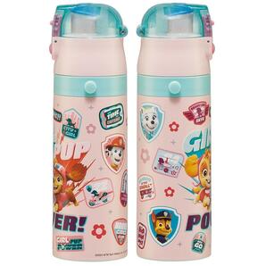 パウ・パトロール 水筒 ステンレスボトル 470ml 超軽量 ロック付 ワンプッシュ GIRLS PUPS 子供 子ども キッズ キャラクター スケの画像8