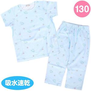 シナモロール キッズ 半袖パジャマ 130cm ライトブルー 春夏秋 女の子 子供 子ども キッズ サンリオ sanrio キャラクター