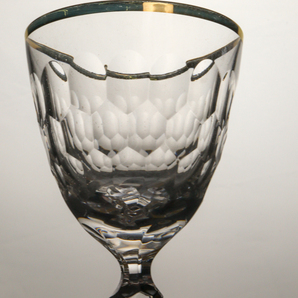 NnWk HOYA クリスタル ダイヤ グラス 2客 リキュール杯 珍味入れの画像3