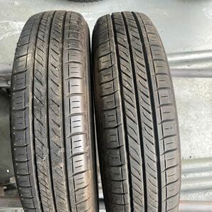 145/80R13 ダンロップ エナセーブEC300 中古夏タイヤ2本セット 送料無料 2016年製 残溝有の画像1